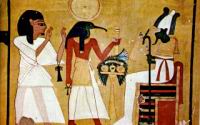Thoth presente un mort a Osiris